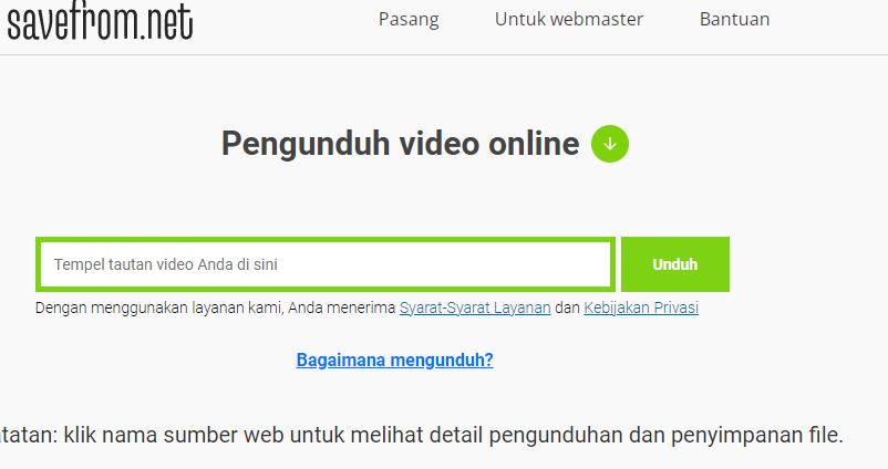 Situs SaveFrom.net